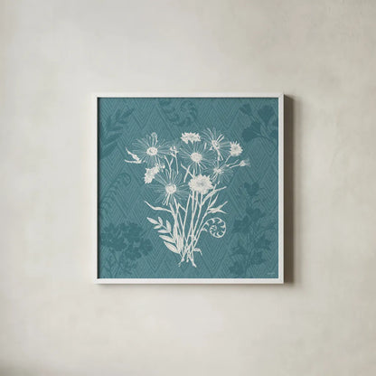 Garden Tones XI by Anne Tavoletti. Shown in a crisp white glass frame for a clean and minimalist style. Available as an archival giclee rolled canvas, fine art paper, or poster print. SKU 84866a.