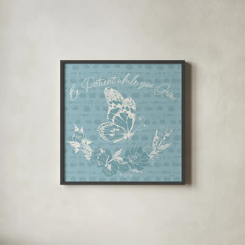 Garden Tones XII by Anne Tavoletti. Shown in a sleek black glass frame for a contemporary gallery look. Available as an archival giclee rolled canvas, fine art paper, or poster print. SKU 86276a.