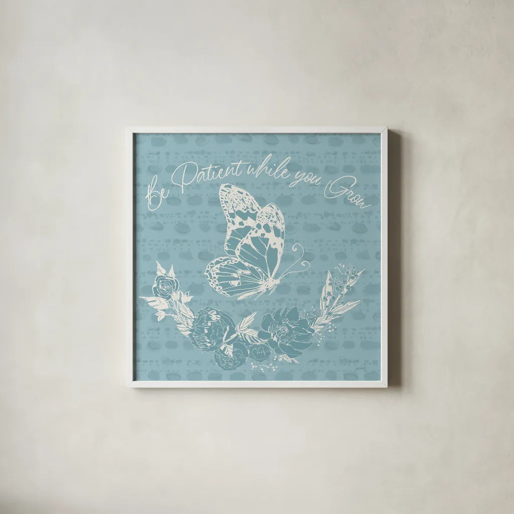 Garden Tones XII by Anne Tavoletti. Shown in a crisp white glass frame for a clean and minimalist style. Available as an archival giclee rolled canvas, fine art paper, or poster print. SKU 86276a.