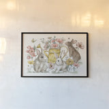 Garden Whispers I by Anne Tavoletti. shown as a paper print in a black flame. Available as a archival giclee rolled canvas, fine art paper, or poster print. SKU 95092i.