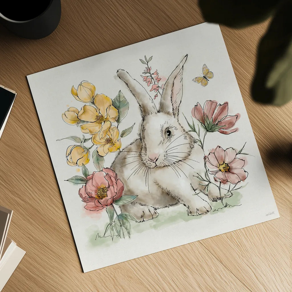 Garden Whispers II by Anne Tavoletti. Shown as a detailed flat fine art print, highlighting archival giclee quality. Available as an archival giclee rolled canvas, fine art paper, or poster print. SKU 95093a.