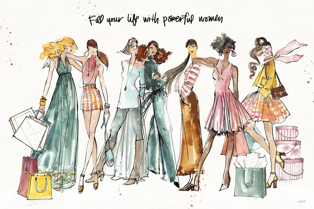 Girlfriends I by Anne Tavoletti. SKU 71627i. Archival Giclee Fine art print for wall decor.