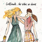 Girlfriends II by Anne Tavoletti. SKU 71628a. Archival Giclee Fine art print for wall decor.