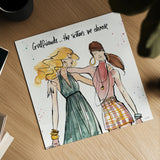 Girlfriends II by Anne Tavoletti. Shown as a detailed flat fine art print, highlighting archival giclee quality. Available as an archival giclee rolled canvas, fine art paper, or poster print. SKU 71628a.