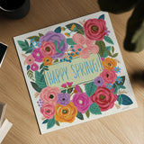 Happy Spring I by Anne Tavoletti. Shown as a detailed flat fine art print, highlighting archival giclee quality. Available as an archival giclee rolled canvas, fine art paper, or poster print. SKU 74921a.