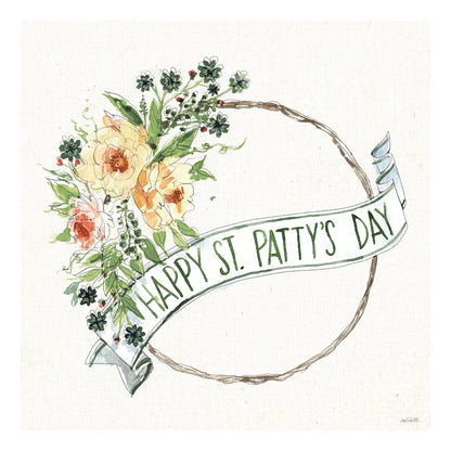 Happy St.Pattys Day I by Anne Tavoletti. SKU 68561a. Archival Giclee Fine art print for wall decor.