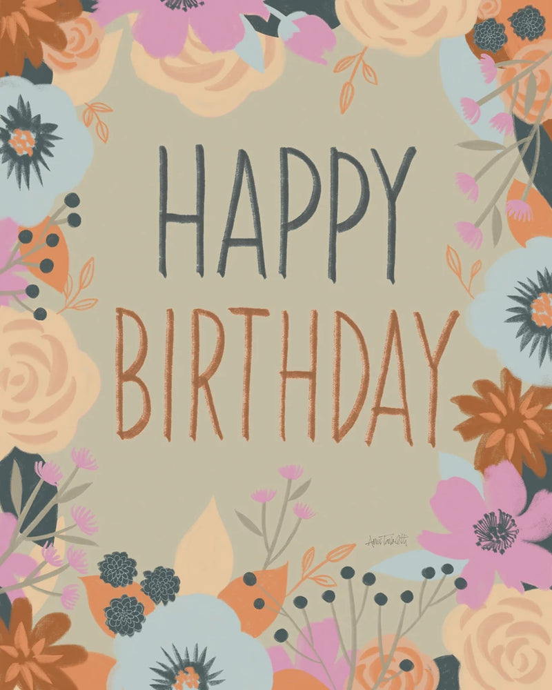 Happy Thoughts II Happy Birthday by Anne Tavoletti