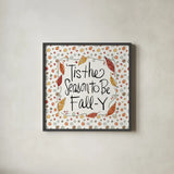 Harvest Fun III by Anne Tavoletti. Shown in a sleek black glass frame for a contemporary gallery look. Available as an archival giclee rolled canvas, fine art paper, or poster print. SKU 87202a.
