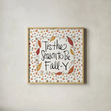 Harvest Fun III by Anne Tavoletti. Shown in a natural wood glass frame for a timeless modern aesthetic. Available as an archival giclee rolled canvas, fine art paper, or poster print. SKU 87202a.