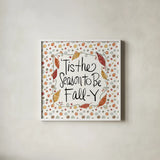 Harvest Fun III by Anne Tavoletti. Shown in a crisp white glass frame for a clean and minimalist style. Available as an archival giclee rolled canvas, fine art paper, or poster print. SKU 87202a.