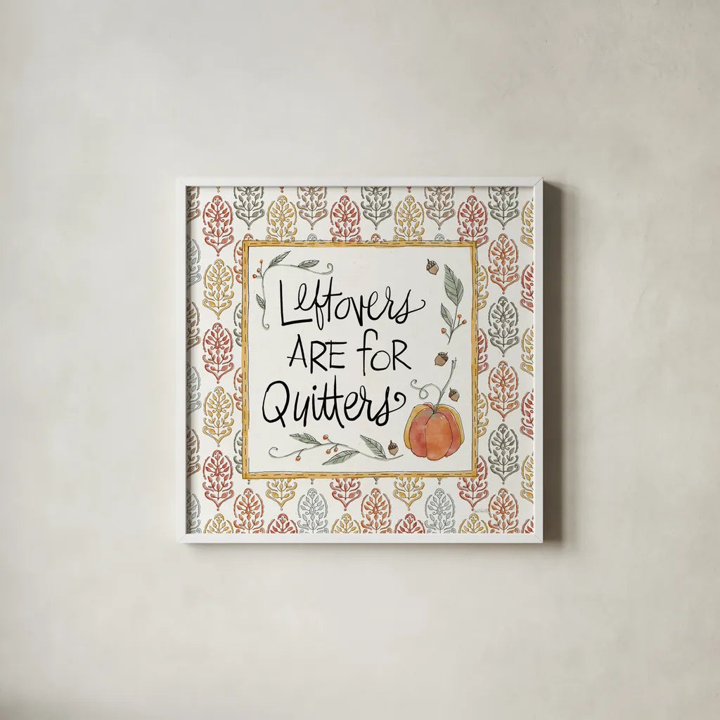 Harvest Fun IV by Anne Tavoletti. Shown in a crisp white glass frame for a clean and minimalist style. Available as an archival giclee rolled canvas, fine art paper, or poster print. SKU 87203a.