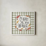 Harvest Fun V by Anne Tavoletti. Shown in a crisp white glass frame for a clean and minimalist style. Available as an archival giclee rolled canvas, fine art paper, or poster print. SKU 87204a.