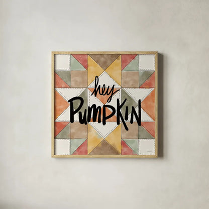 Harvest Fun VIII by Anne Tavoletti. Shown in a natural wood glass frame for a timeless modern aesthetic. Available as an archival giclee rolled canvas, fine art paper, or poster print. SKU 87207a.