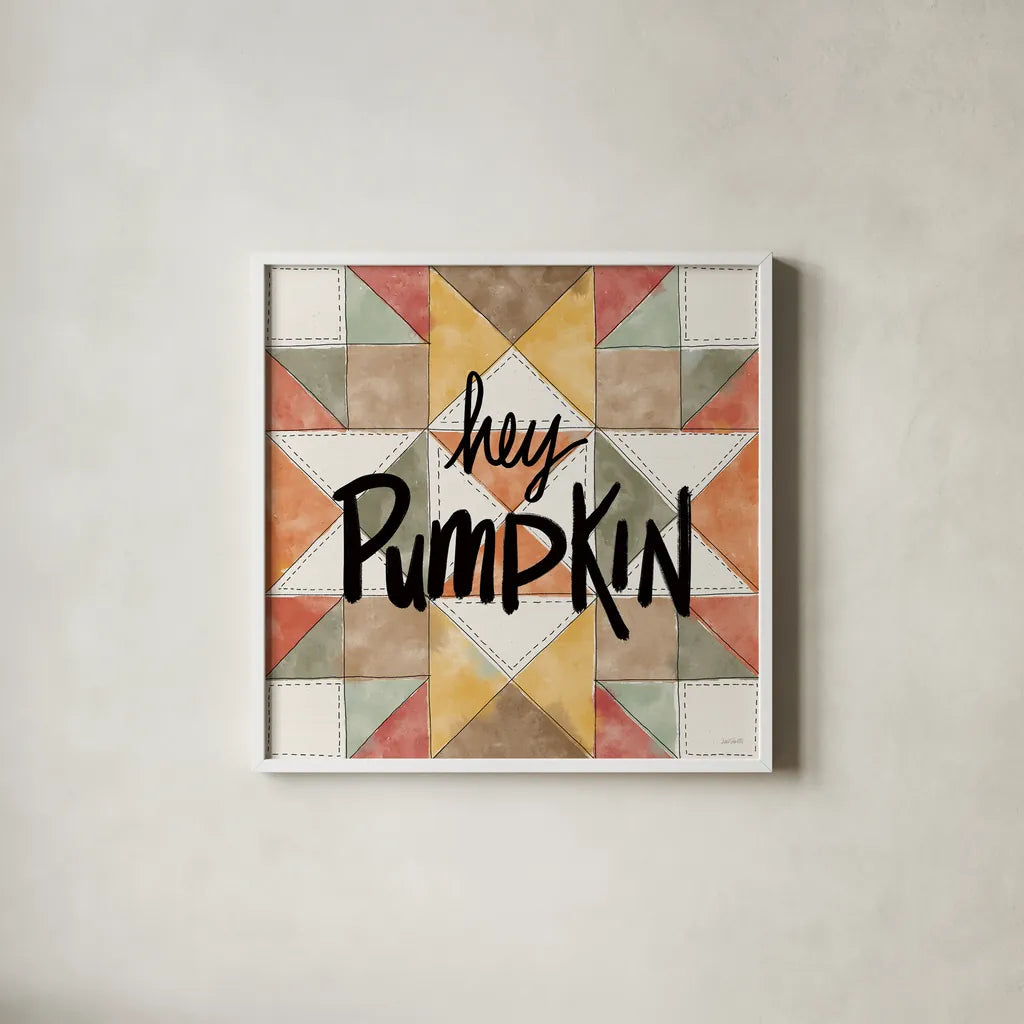 Harvest Fun VIII by Anne Tavoletti. Shown in a crisp white glass frame for a clean and minimalist style. Available as an archival giclee rolled canvas, fine art paper, or poster print. SKU 87207a.