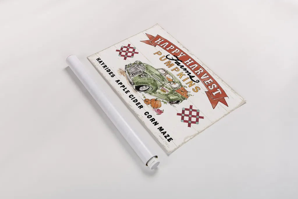 Harvest Times I by Anne Tavoletti. shown as a rolled paper print. Available as archival giclee rolled canvas, fine art paper, or poster print. SKU 58000i.