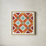 Harvest Times IX by Anne Tavoletti. Shown in a natural wood glass frame for a timeless modern aesthetic. Available as an archival giclee rolled canvas, fine art paper, or poster print. SKU 58008a.