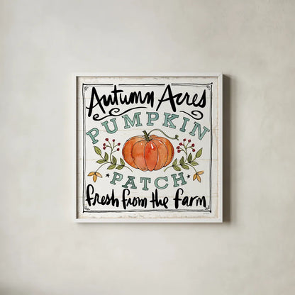Harvest Times V by Anne Tavoletti. Shown in a crisp white glass frame for a clean and minimalist style. Available as an archival giclee rolled canvas, fine art paper, or poster print. SKU 58004a.