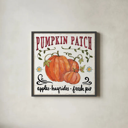 Harvest Times VII by Anne Tavoletti. Shown in a sleek black glass frame for a contemporary gallery look. Available as an archival giclee rolled canvas, fine art paper, or poster print. SKU 58006a.