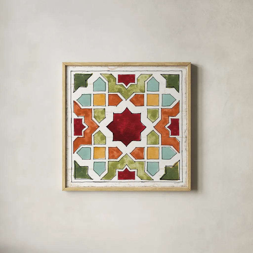 Harvest Times VIII by Anne Tavoletti. Shown in a natural wood glass frame for a timeless modern aesthetic. Available as an archival giclee rolled canvas, fine art paper, or poster print. SKU 58007a.