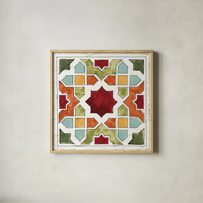 Harvest Times VIII by Anne Tavoletti. Shown in a natural wood glass frame for a timeless modern aesthetic. Available as an archival giclee rolled canvas, fine art paper, or poster print. SKU 58007a.