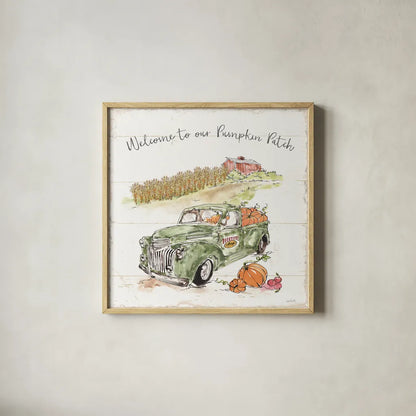 Harvest Times XIII by Anne Tavoletti. Shown in a natural wood glass frame for a timeless modern aesthetic. Available as an archival giclee rolled canvas, fine art paper, or poster print. SKU 63850a.