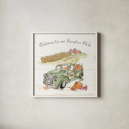 Harvest Times XIII by Anne Tavoletti. Shown in a crisp white glass frame for a clean and minimalist style. Available as an archival giclee rolled canvas, fine art paper, or poster print. SKU 63850a.