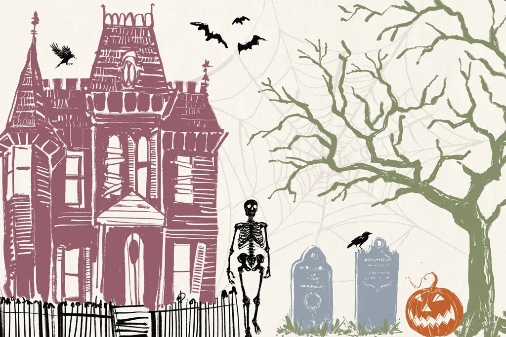 Haunted I Color by Anne Tavoletti. SKU 80949i. Archival Giclee Fine art print for wall decor.