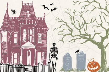 Haunted I Color by Anne Tavoletti. SKU 80949i. Archival Giclee Fine art print for wall decor.