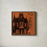 Haunted IV by Anne Tavoletti. Shown in a sleek black glass frame for a contemporary gallery look. Available as an archival giclee rolled canvas, fine art paper, or poster print. SKU 80939a.