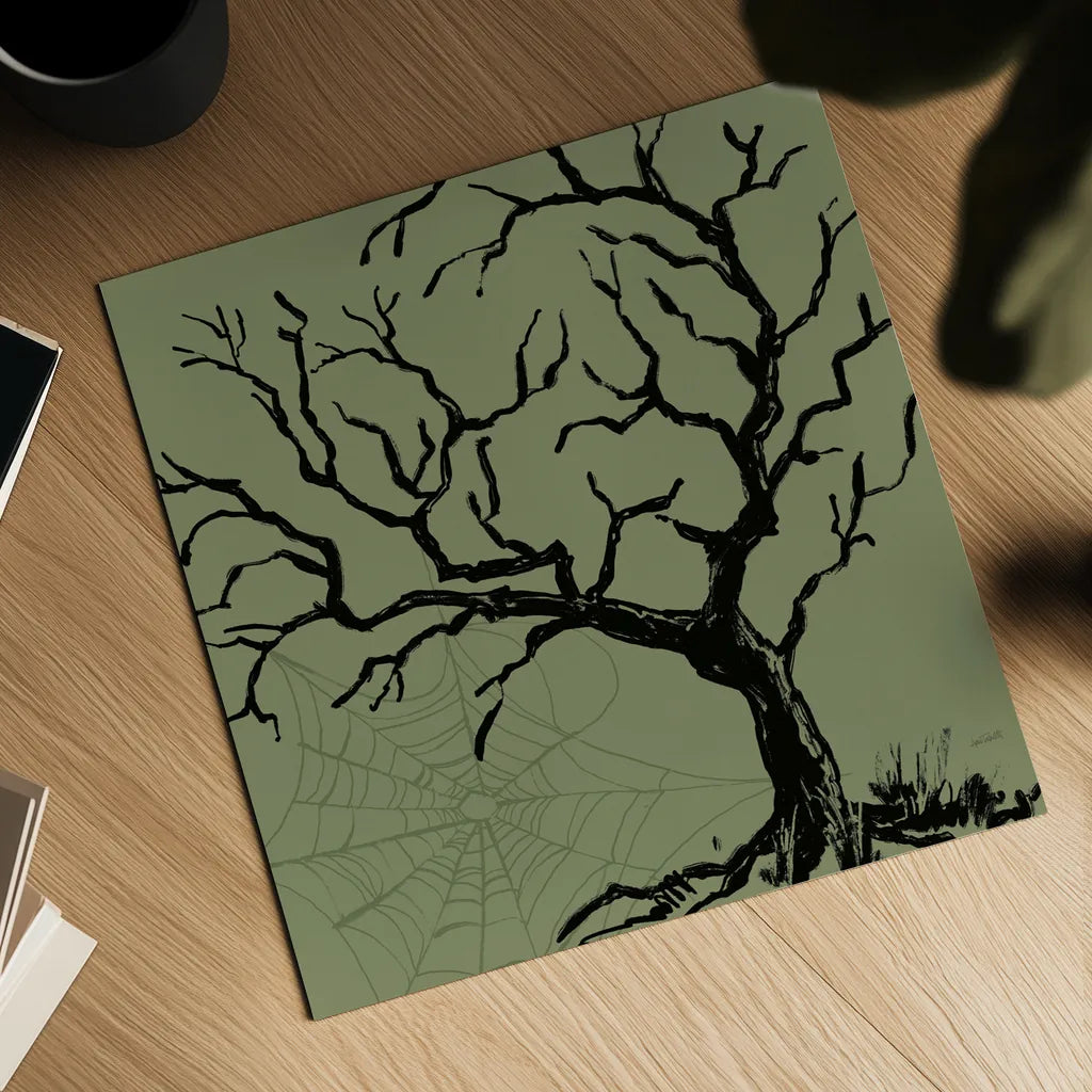 Haunted V by Anne Tavoletti. Shown as a detailed flat fine art print, highlighting archival giclee quality. Available as an archival giclee rolled canvas, fine art paper, or poster print. SKU 80940a.