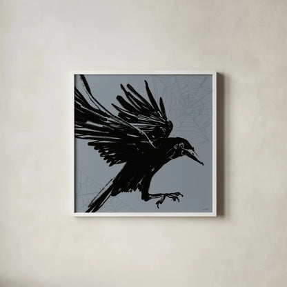 Haunted VI by Anne Tavoletti. Shown in a crisp white glass frame for a clean and minimalist style. Available as an archival giclee rolled canvas, fine art paper, or poster print. SKU 80941a.