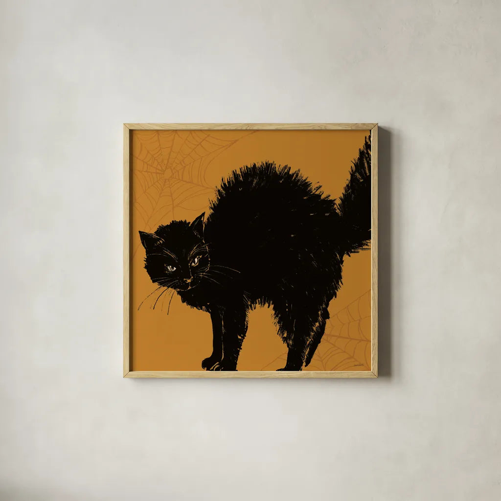 Haunted VII by Anne Tavoletti. Shown in a natural wood glass frame for a timeless modern aesthetic. Available as an archival giclee rolled canvas, fine art paper, or poster print. SKU 80942a.