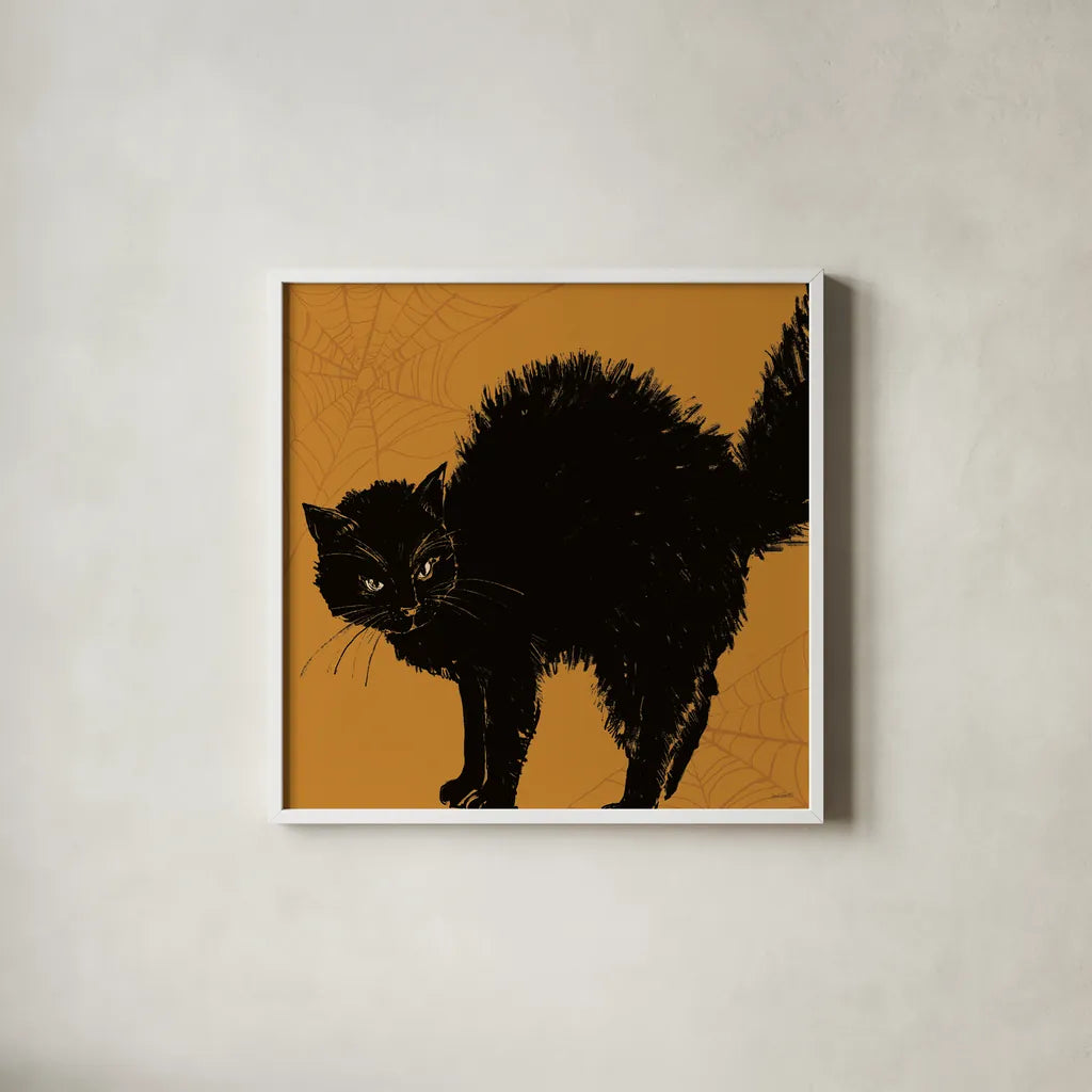 Haunted VII by Anne Tavoletti. Shown in a crisp white glass frame for a clean and minimalist style. Available as an archival giclee rolled canvas, fine art paper, or poster print. SKU 80942a.