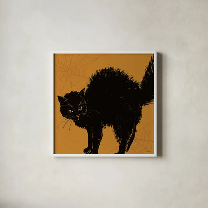 Haunted VII by Anne Tavoletti. Shown in a crisp white glass frame for a clean and minimalist style. Available as an archival giclee rolled canvas, fine art paper, or poster print. SKU 80942a.