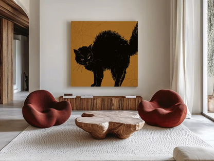 Haunted VII by Anne Tavoletti. Shown as extra-large giant wall art in a modern living room. Available as an archival giclee rolled canvas, fine art paper, or poster print. SKU 80942a.