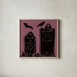 Haunted VIII by Anne Tavoletti. Shown in a natural wood glass frame for a timeless modern aesthetic. Available as an archival giclee rolled canvas, fine art paper, or poster print. SKU 80943a.