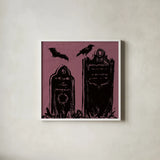 Haunted VIII by Anne Tavoletti. Shown in a crisp white glass frame for a clean and minimalist style. Available as an archival giclee rolled canvas, fine art paper, or poster print. SKU 80943a.