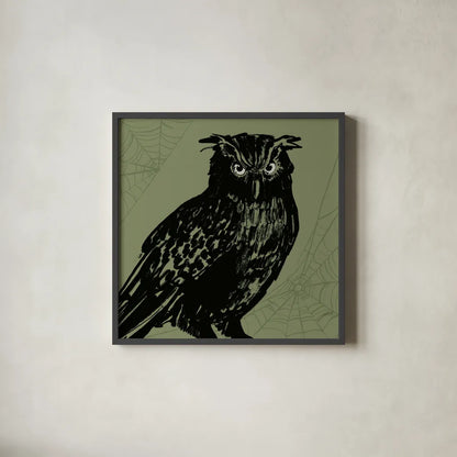 Haunted X by Anne Tavoletti. Shown in a sleek black glass frame for a contemporary gallery look. Available as an archival giclee rolled canvas, fine art paper, or poster print. SKU 80945a.