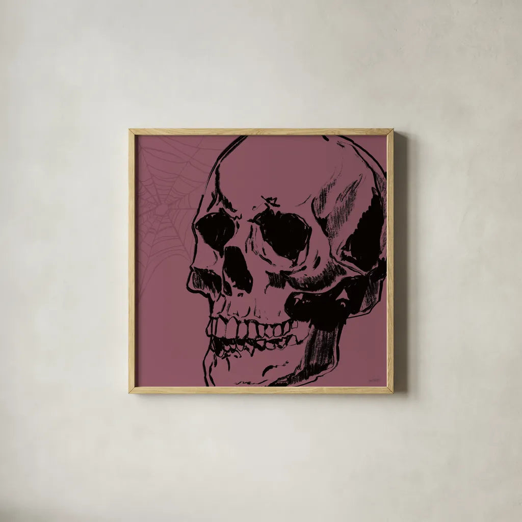Haunted XIII by Anne Tavoletti. Shown in a natural wood glass frame for a timeless modern aesthetic. Available as an archival giclee rolled canvas, fine art paper, or poster print. SKU 80948a.