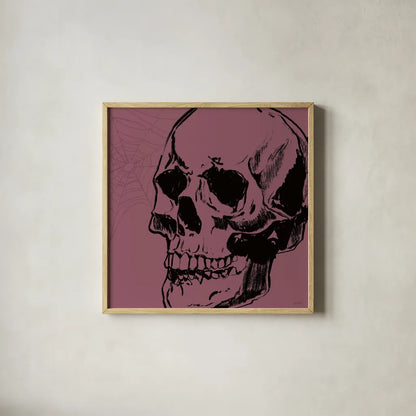 Haunted XIII by Anne Tavoletti. Shown in a natural wood glass frame for a timeless modern aesthetic. Available as an archival giclee rolled canvas, fine art paper, or poster print. SKU 80948a.