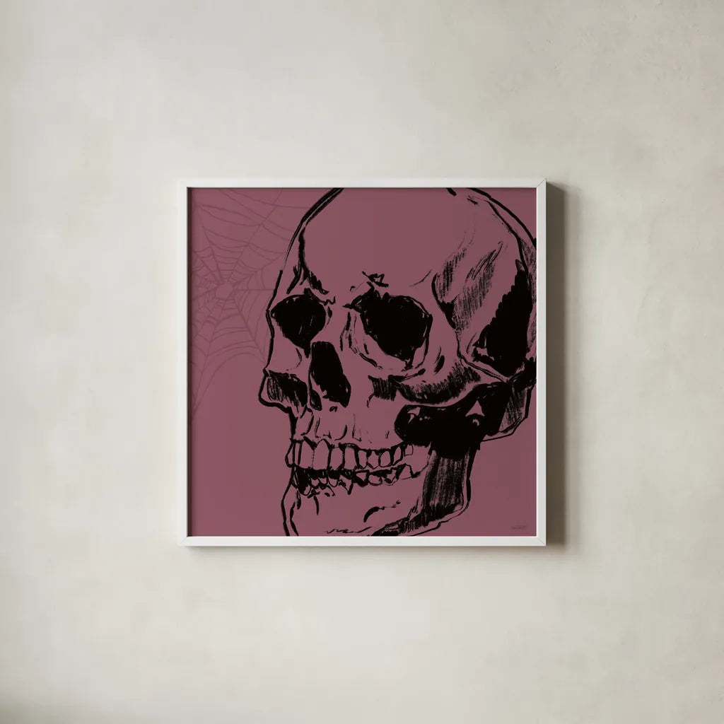 Haunted XIII by Anne Tavoletti. Shown in a crisp white glass frame for a clean and minimalist style. Available as an archival giclee rolled canvas, fine art paper, or poster print. SKU 80948a.
