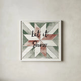 Holiday Farm Memories XIV by Anne Tavoletti. Shown in a crisp white glass frame for a clean and minimalist style. Available as an archival giclee rolled canvas, fine art paper, or poster print. SKU 64872a.