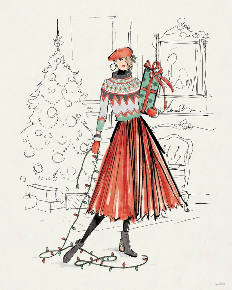 Holiday Fashionistas II by Anne Tavoletti