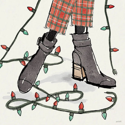 Holiday Fashionistas VI by Anne Tavoletti. SKU 83925a. Archival Giclee Fine art print for wall decor.