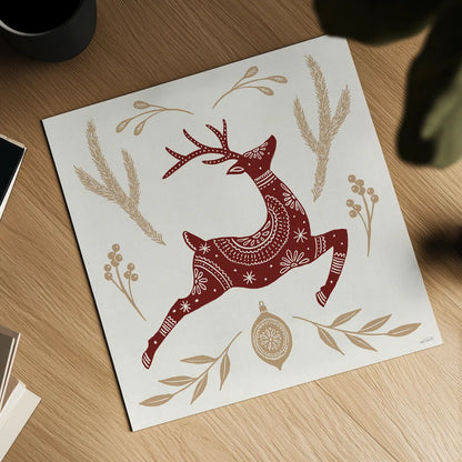 Holiday Form III Color by Anne Tavoletti. Shown as a detailed flat fine art print, highlighting archival giclee quality. Available as an archival giclee rolled canvas, fine art paper, or poster print. SKU 95870a.