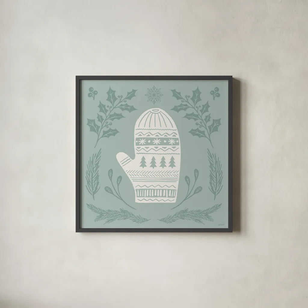 Holiday Form IV by Anne Tavoletti. Shown in a sleek black glass frame for a contemporary gallery look. Available as an archival giclee rolled canvas, fine art paper, or poster print. SKU 95871a.