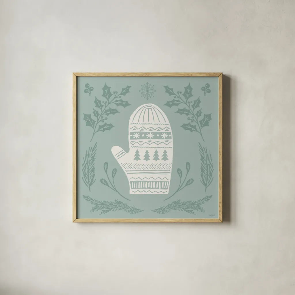 Holiday Form IV by Anne Tavoletti. Shown in a natural wood glass frame for a timeless modern aesthetic. Available as an archival giclee rolled canvas, fine art paper, or poster print. SKU 95871a.