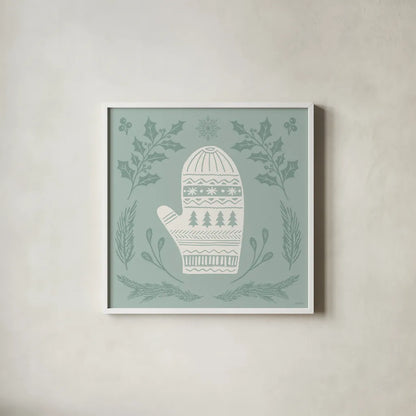 Holiday Form IV by Anne Tavoletti. Shown in a crisp white glass frame for a clean and minimalist style. Available as an archival giclee rolled canvas, fine art paper, or poster print. SKU 95871a.