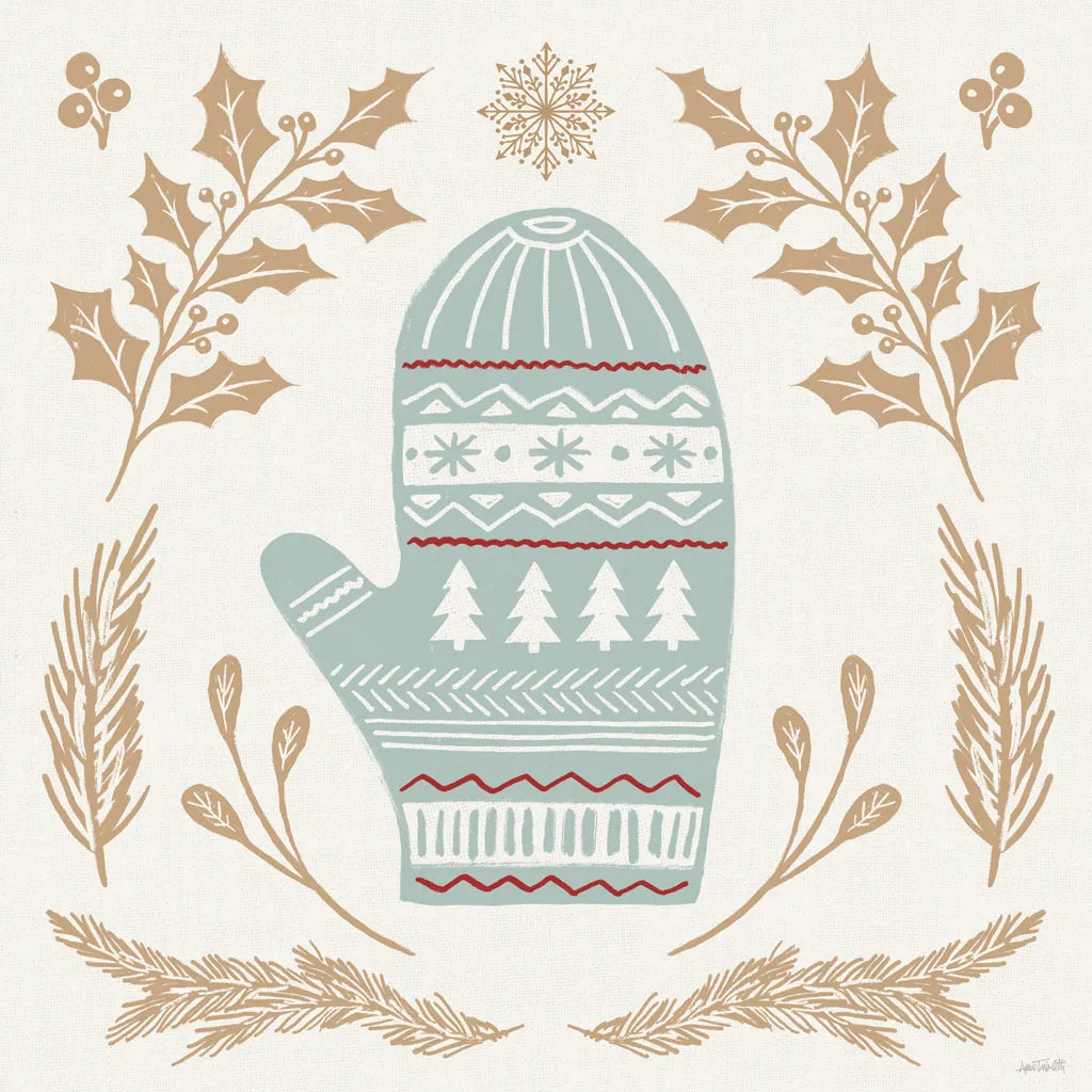 Holiday Form IV Color by Anne Tavoletti. SKU 95872a. Archival Giclee Fine art print for wall decor.