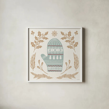 Holiday Form IV Color by Anne Tavoletti. Shown in a crisp white glass frame for a clean and minimalist style. Available as an archival giclee rolled canvas, fine art paper, or poster print. SKU 95872a.